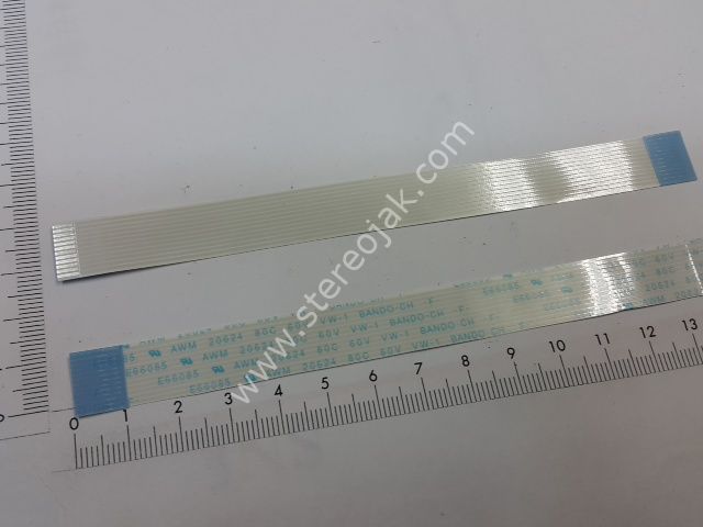 Flat kablo 12 pin en:1.3cm boy 145mm TERS DÜZ KABLO