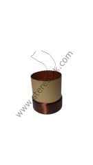 38.5mm , 4 Kat Sarım , Tek Çıkışlı , Sarım Yüksekliği 17mm , 2.5ohm , Bobin Kapton Yüksekliğ 43mm , İç Çap 38mm , 0,45mm Bakır Tel Sarım , 1. Kalite