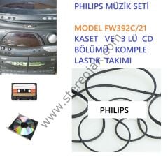 MODEL FW392C/21    ÇİFT  KASET   VE   3 LÜ  CD  CHANGER BÖLÜMÜ    KOMPLE   LASTİK  TAKIMI  ( 1 CİHAZLIK SET  )