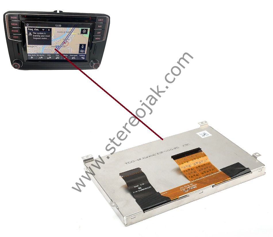 VW   JETTA   OEM    KOMPLE  LCD  EKRAN  VE DOKUNMATİK  BÖLÜM