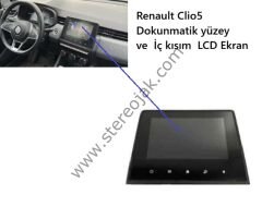 RENAULT CLIO 5   UYUMLU  OEM  YEDEK PARÇA  DOKUNMATİK  ÖN DIŞ  YÜZEY ve İÇİ KISIM LCD EKRAN