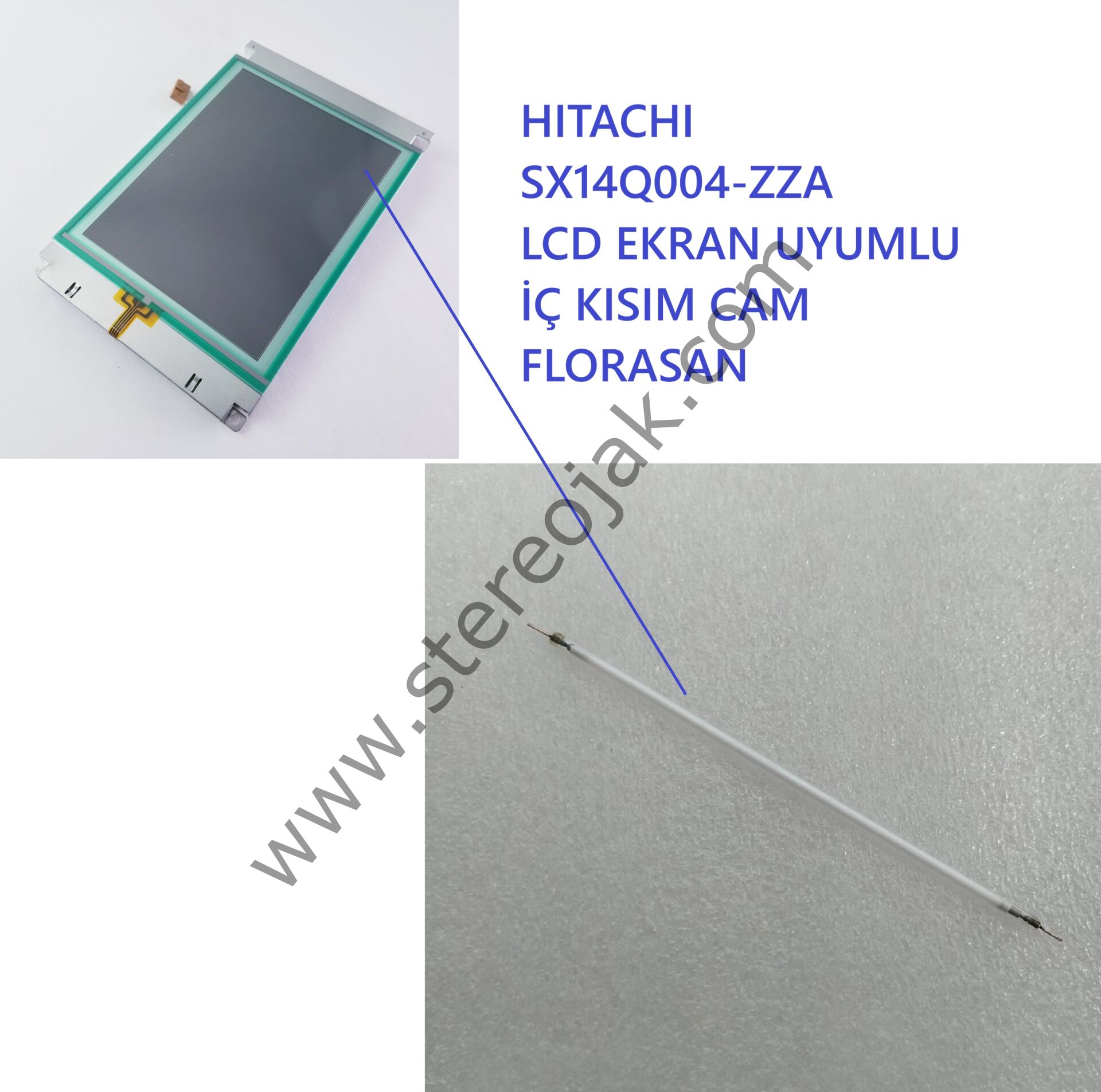 HITACHI   SX14Q004-ZZA     LCD EKRAN UYUMLU   İÇ KISIM CAM FLORASAN  ( Uzun Ömürlü Seri )
