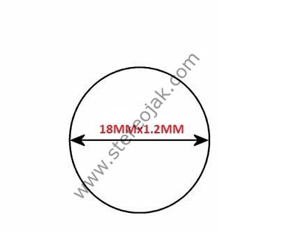 18mmx1.2mmx1.2mm. Teyp kaset. Lastiği