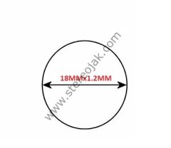 18mmx1.2mmx1.2mm. Teyp kaset. Lastiği