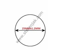 25mmx1.2x1.2mm. Teyp kaset lastiği