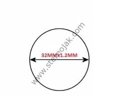 32mmx1.2mmx1.2mm teyp kaset lastiği