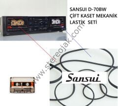 SANSUI D-70BW   ÇİFT KASET  MEKANİK  BASKI  LASTİK VE KAYIŞ   SETİ