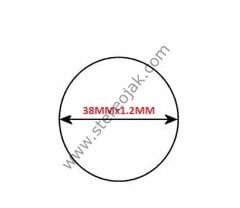 38mmx1.2mmx1.2mm. Teyp lastiği