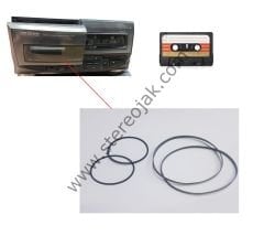 X-H5    KENWOOD   ÇİFT KASET ÇALAR   BÖLÜMÜ  LASTİK SETİ