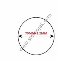 70mmx1.2mmx1.2mm teyp mekanik lastiği