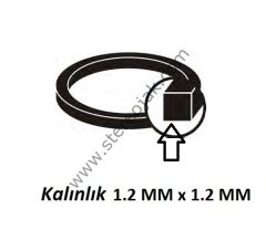 75mmx1.2mmx1.2mm teyp mekanik lastiği