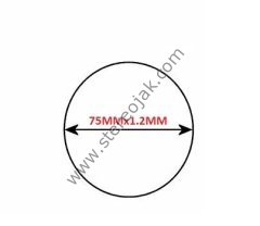 75mmx1.2mmx1.2mm teyp mekanik lastiği