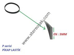 190 mm çap pikap lastiği. En:5mm (1.SINIF PİKAP LASTİĞİ)      GRUNDIG PİKAP LASTİĞİ  MODEL NO : P 710  STEREO PİKAP     ( Sony PS- 550 )