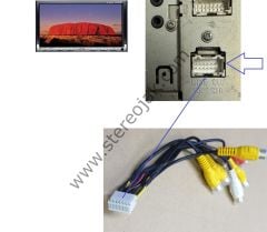 JVC KW-AVX900    RCA  KABLO   14 PIN  ( 7 + 7 )    LINE OUT   RCA  KABLO