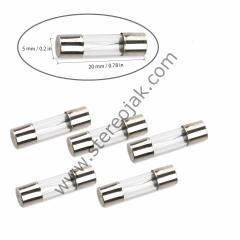 20A 5x20 Cam Sigorta   Kaliteli seri         ( 100 Adet )