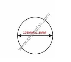105x1.2x1.2 teyp lastiği ( İkiye katlı 15.7cm )