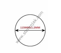 115mm x1.2mmx1.2mm teyp mekanik lastiği