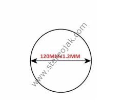 120mx1.2mmx1.2mm teyp mekanik lastiği( İkiye Katlı Ölçüsü 188mm )