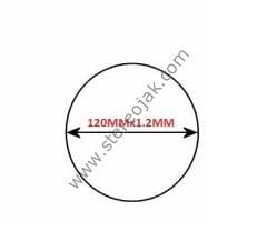 120mx1.2mmx1.2mm teyp mekanik lastiği( İkiye Katlı Ölçüsü 188mm )