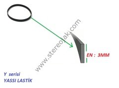 Y SERİSİ 70 MM x 3MM ( 70MM ENLİ LASTİK ) ( İKİYE KATLLI 110MM )