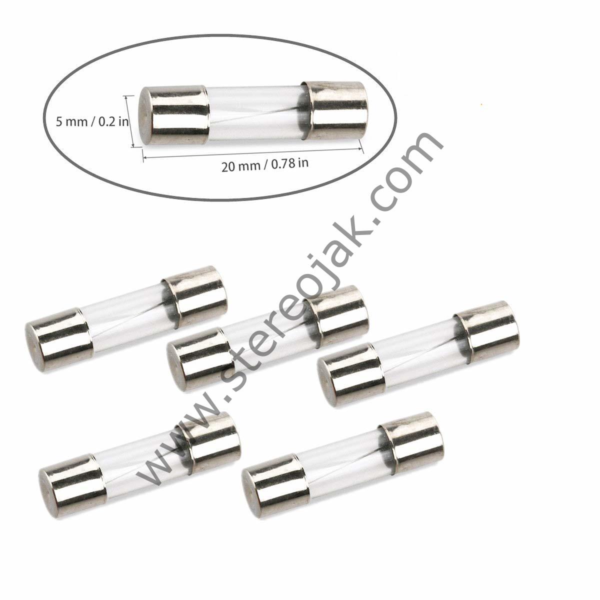 63mA 5x20 Cam Sigorta Kaliteli seri( 100 Adet )