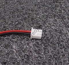 2 pin  6mm  20 cm kablolu soket konnektör  çift tırnaklı kafa