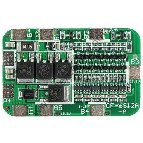 ​6S 15A 24V Li-on 18650 BMS PCM Pil Koruma 6 Pil Lion Lipo Pil