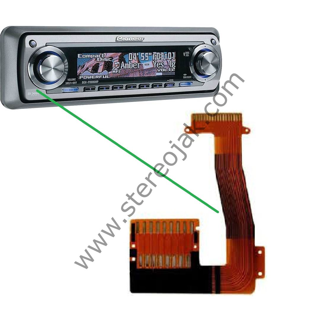 DEH-P8600MP PİONEER KAFA FİLMİ     1.SINIF  UZUN ÖMÜRLÜ KABLO