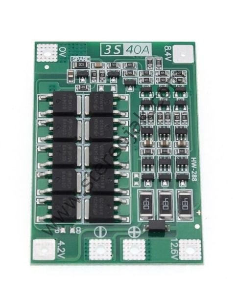 3S 40A BMS 12.6V 18650 Lityum Pil Şarj Koruma Devresi