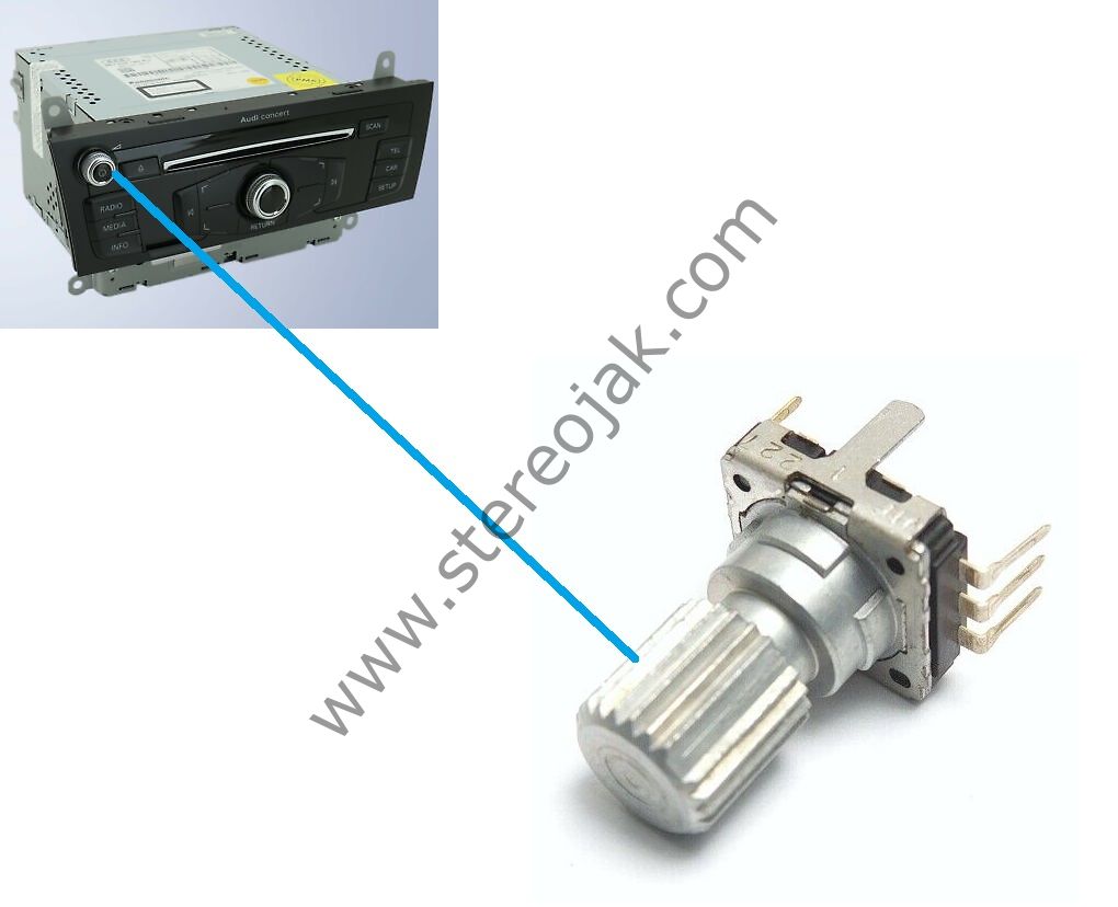 AUDI A4  VOLUME   ENCODER   CQ-JA1774G