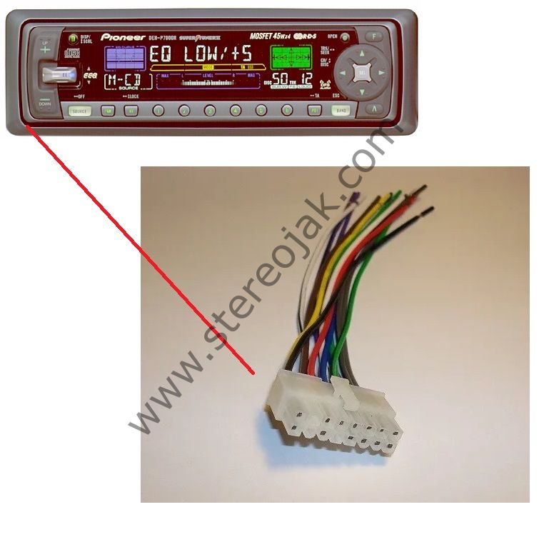 DEH-P700R    pioneer teyp soketi kablosu