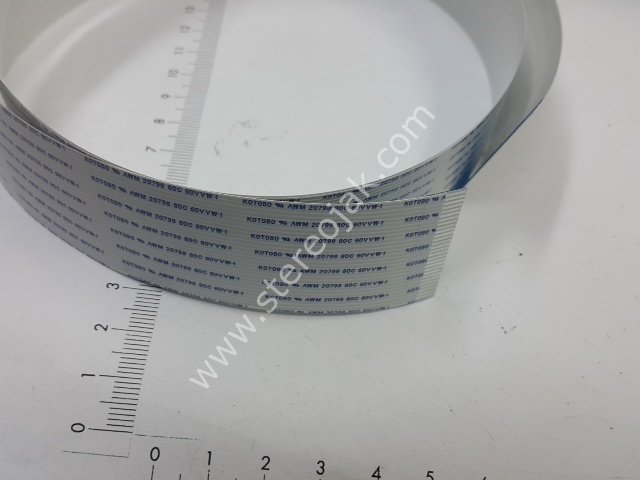 36 damar    en:37mm  boy :1 metre  her iki ucu aynı yöne bakan     flat film folyo  flex    kablo