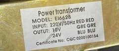 MODEL : EI6628   TRAFO    MODEL : YF-EI66*28K            TT T-ECHNI-C       862D    HAVYA  TRAFOSU