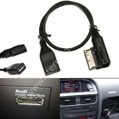 AUDI  USB  ÇEVİRİCİ  BAĞLANTI  KABLOSU        Music interface AMI MMI dan  USB adapter kablo  4F0 051510 Q    MMI KABLO  Audi A3 A4 A5 A6 A8 Q5 Q8 Q7