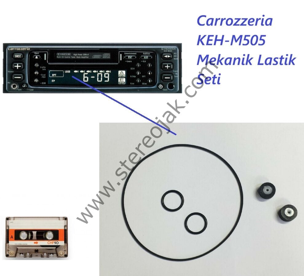 Carrozzeria KEH-M505 Kaset Mekanik  ( CXK1805 )  Lastik Seti