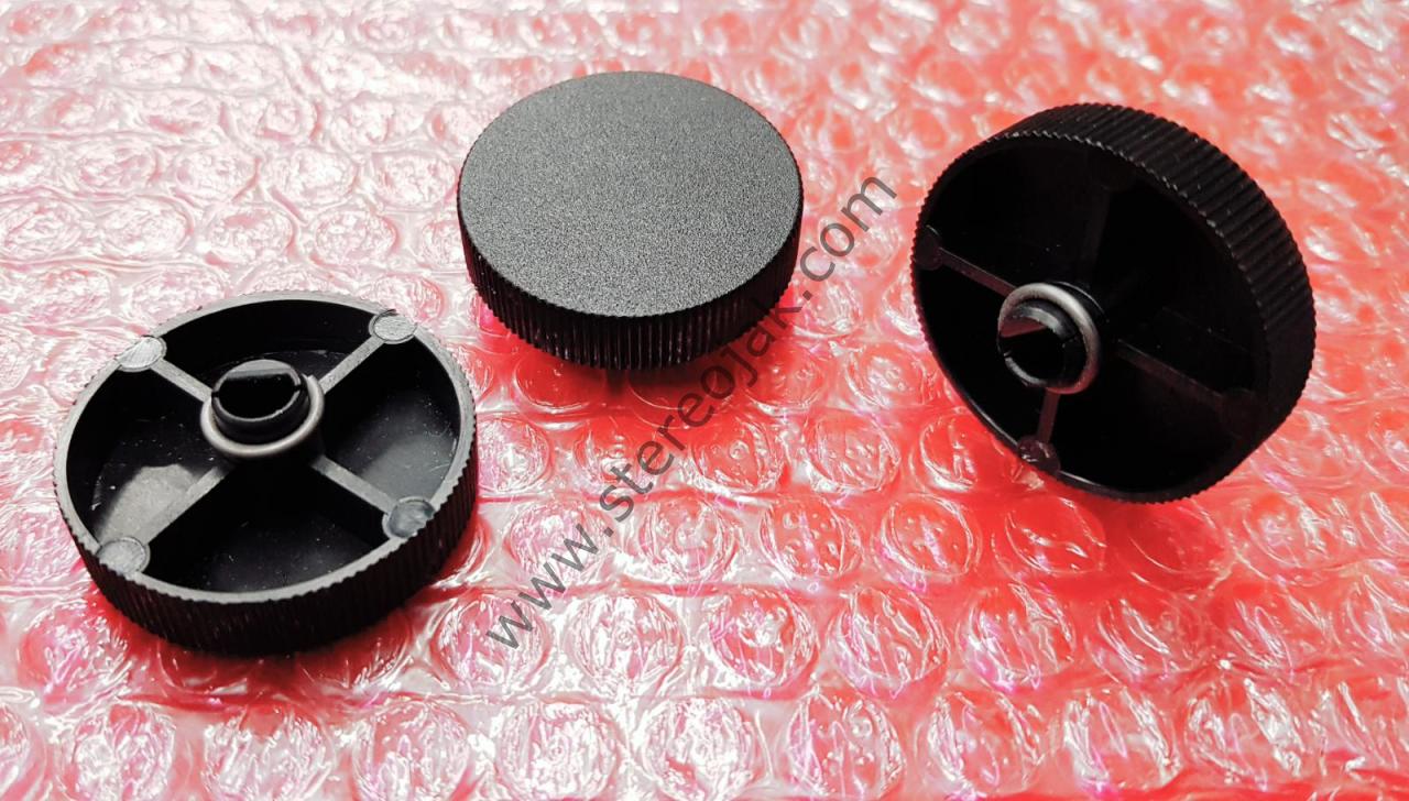 Yarım Ay Miller İçin Pot Düğmesi ( Yükseklik : 8mm , Genişlik : 35mm ) Siyah