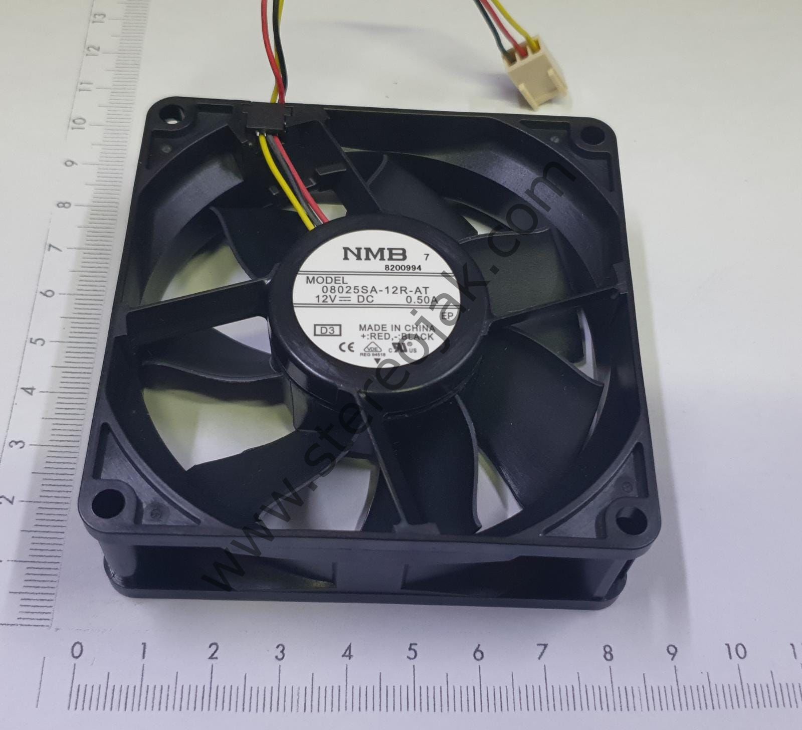 NMB  08025SA-12R-AT  12V  DC  0.50A   3 KABLO FAN