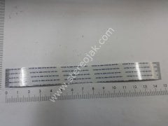 SUMITOMO m    kablo  kotobo  kablo   boy 15cm  en:1.75mm   her iki ucu aynı yöne bakan flat kablo