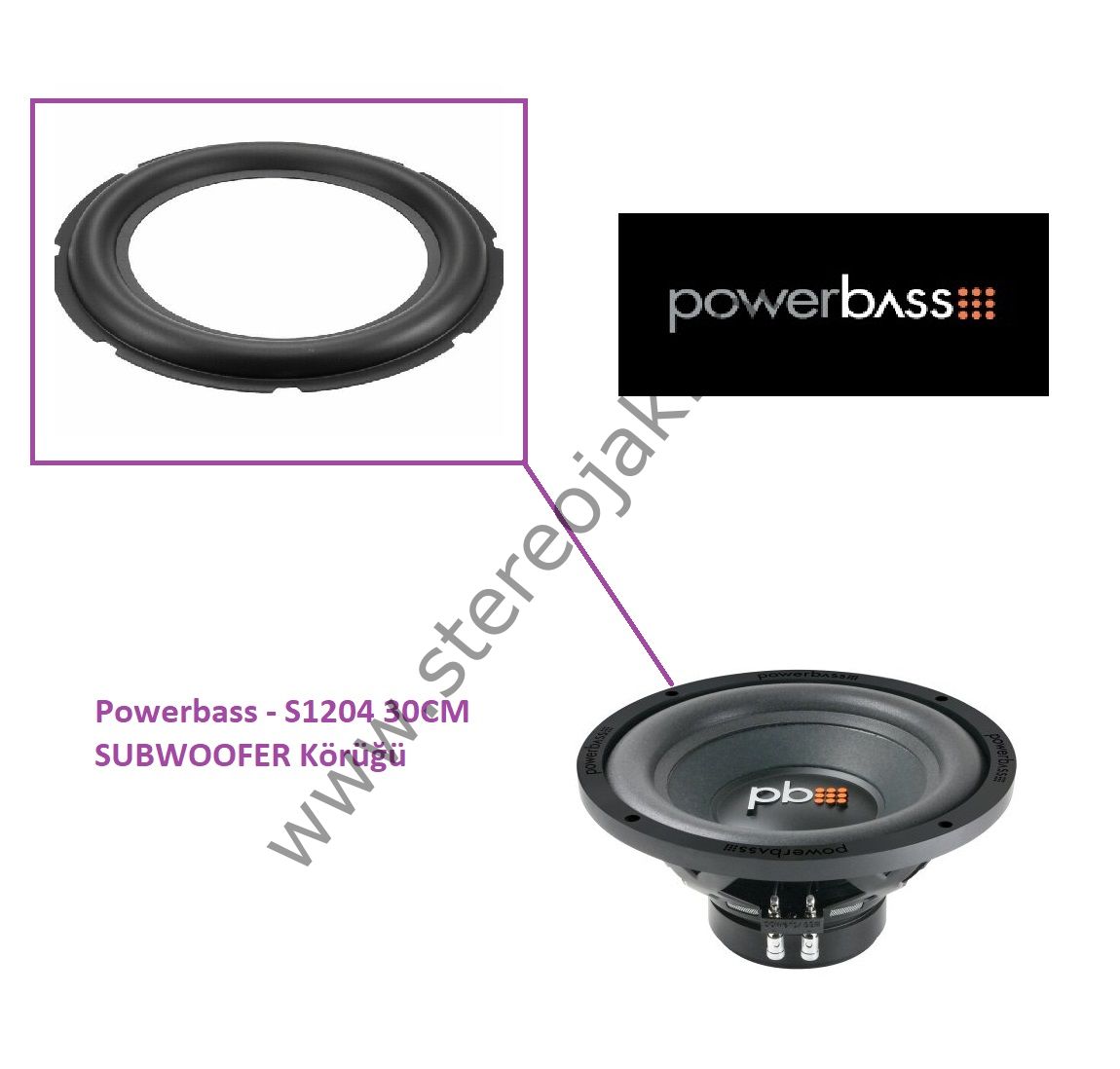 Powerbass - S1204 30CM SUBWOOFER Körüğü 1.Sınıf