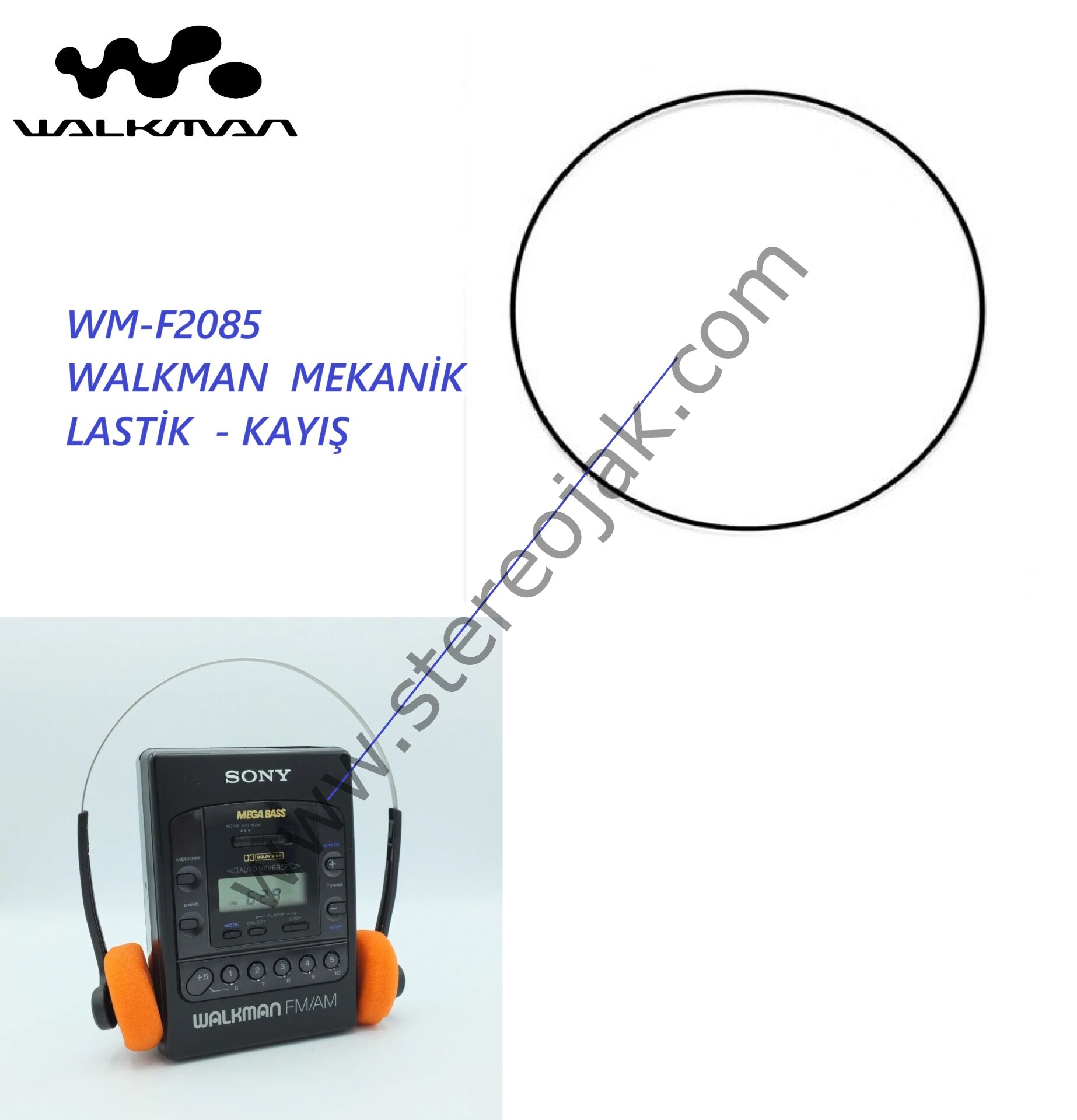 WM-F2085 WALKMAN  MEKANİK LASTİK  - KAYIŞ