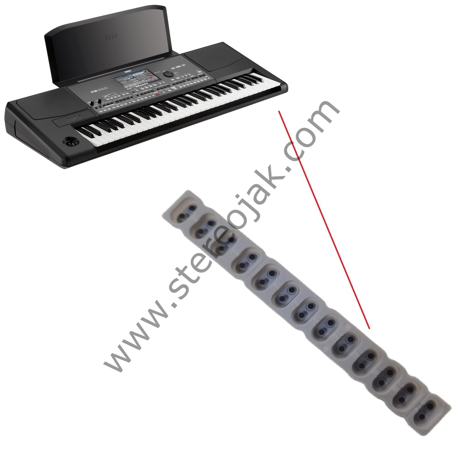 Pa600 - Korg Pa600     Tuş Lastiği