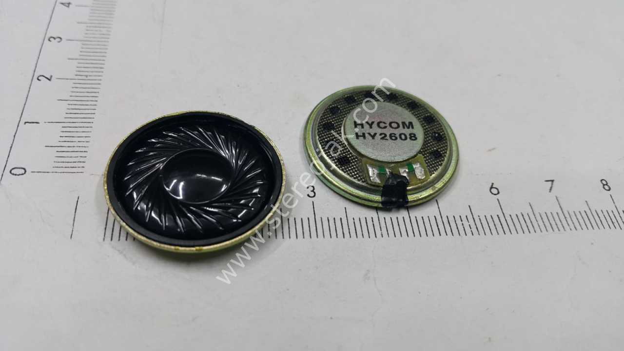 hycom 2608  8 ohm 26mm kaliteli   taiwan hoparlör