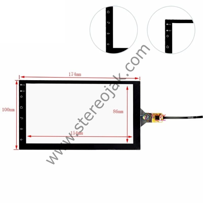 TUŞLU DOKUNMATİK  DOUBLE DIN 7 INCH     JY-R9022