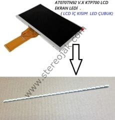 KTP700 KTP 700 LCD EKRAN AYDINLATMA  LED FLOROSAN   (  AT070TN92 V.X KTP700 LCD EKRAN  UYUMLU İÇ KISIM  LED  )