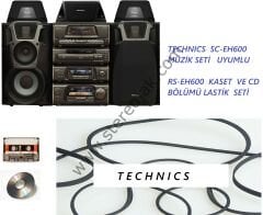 TECHNICS  SC-EH600  MÜZİK SETİ   UYUMLU    RS-EH600  KASET  VE CD BÖLÜMÜ LASTİK  SETİ
