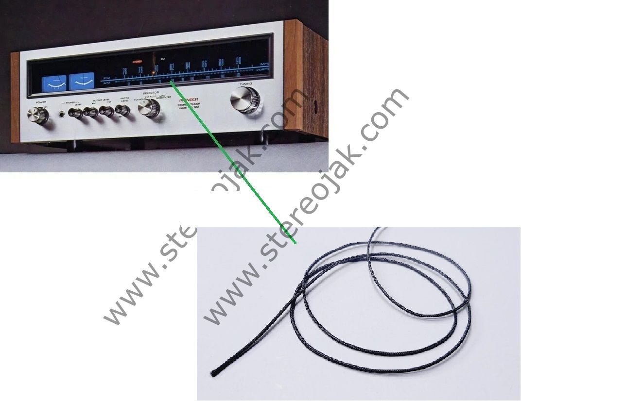 RADYO KADRAN  İPİ  (KALINLIK 0.5MM )   - KADRAN  - İBRE İPİ   RADYO FREKANS İPİ     1 METRE