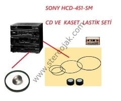SONY  HCD-241     HCD-451-SM      KASET  VE CD BÖLÜMÜ  LASTİK SETİ