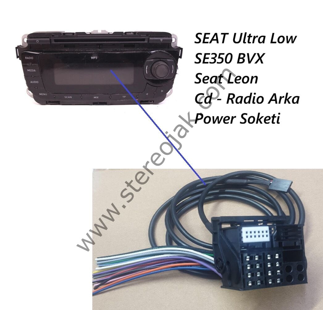 SEAT  Ultra Low SE350 BVX    Seat Leon Cd - Radio  TEYP  Arka  POWER  GÜÇ SOKETİ