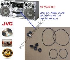 JVC MÜZİK SETİ MX-SK SERİSİ UYUMLU  CD ve ÇİFT  KASET ÇALAR BÖLÜMÜ LASTİK ( MX-SK1 MX-SK3 )