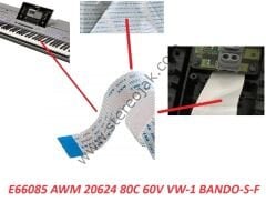 YAMAHA   TYROS-5    23 LÜ  KABLO   (  MOTIF-XF6, MOTIF-XS7 )    FLAT KABLO      E66085 AWM 20624 80C 60V VW-1 BANDO-S-F